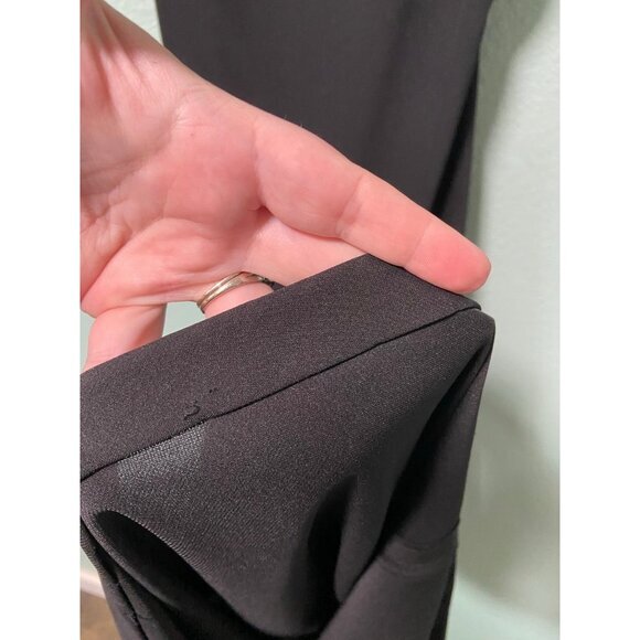 Vintage‎ Adrianna Papell Evening Black and Gold Dress Size 6 - Picture 8 of 10